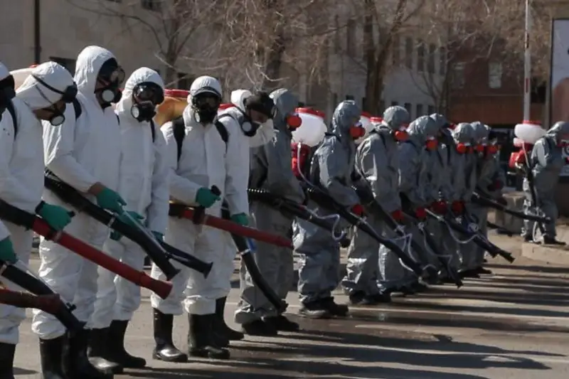 Екі бас қалада ауқымды дезинфекция жүргізілді