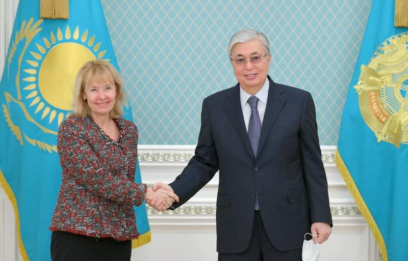 Тоқаев Еуропа Одағының Орталық Азия жөніндегі арнаулы өкілі Тери Хакаланы қабылдады