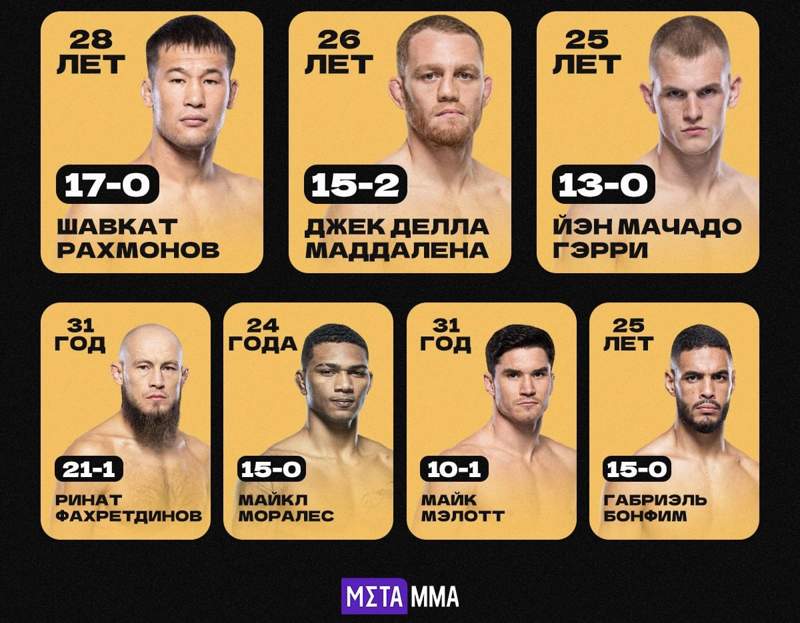 Шавкат Рахмонов UFC-дің топ-7 файтері тізіміне енді
