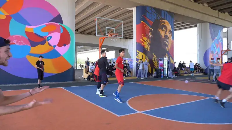 Елордада көше баскетболынан турнир өтіп жатыр 