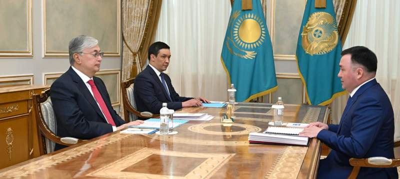 Тоқаев Жоғарғы Сот төрағасы Асламбек Мерғалиевті қабылдады