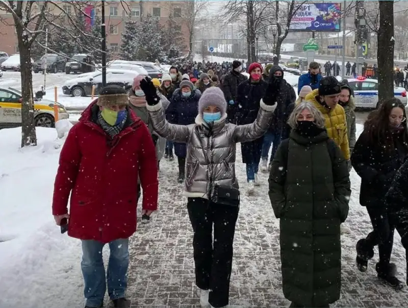 Мәскеуде Алексей Навальныйдың әйелі ұсталды