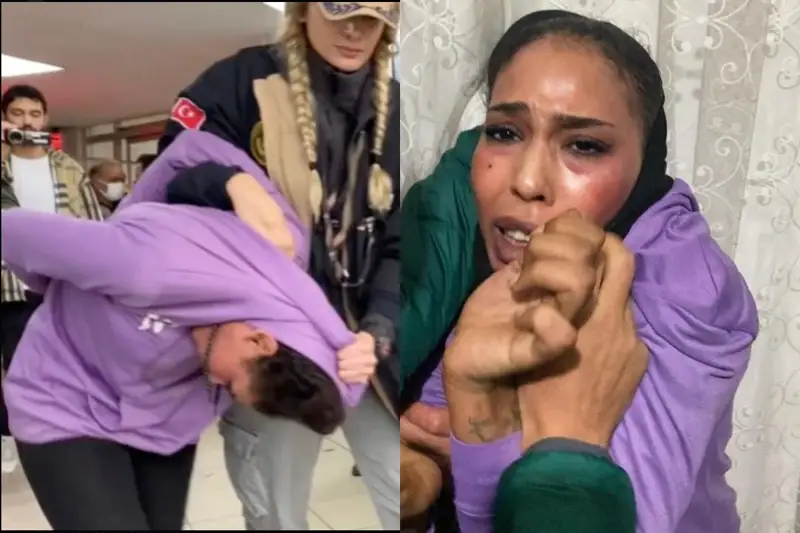 Түркияда теракт жасады деген күдікті әйелді ұстау сәтінен видео жарияланды