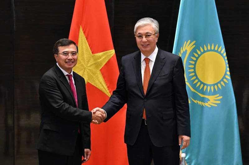  Тоқаев Petrovietnam компаниясы директорлар кеңесінің төрағасы Хоанг Куок Выонгты қабылдады