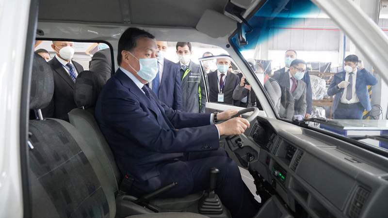 Мамин Өзбекстан Премьерімен автомобиль өндірісінің ашылуына қатысты 