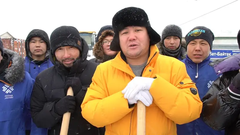 Қар тазалауға челлендж көмекке келеді (видео)