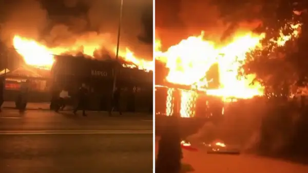 Алматыда дәмхана өртенді