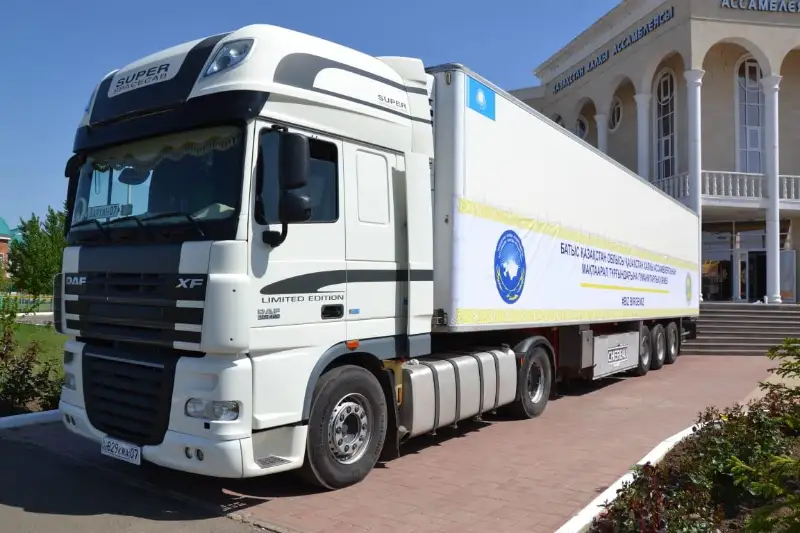 Батыс Қазақстаннан Мақтааралға 12 тонна гуманитарлық жүк жөнелтілді