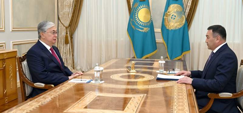 Тоқаев Ұлттық қауіпсіздік комитетінің төрағасы Ермек Сағымбаевты қабылдады