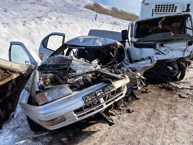ШҚО тасжолында екі көлік соқтығысып, 3 адам қаза болды