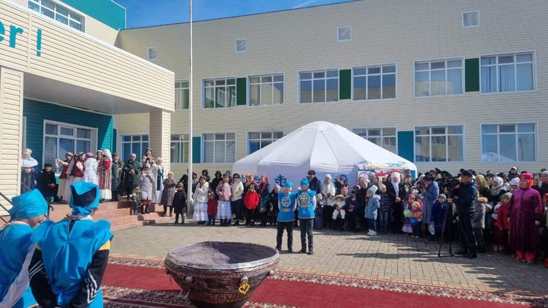 Ақтөбенің Құршасай ауылында ауылдықтар Наурызды ерекше атап өтті
