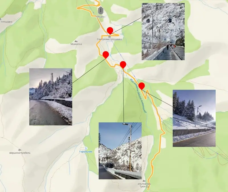 Алматыда Медеу – Шымбұлақ жолында 4 «Сергек» камерасы орнатылды