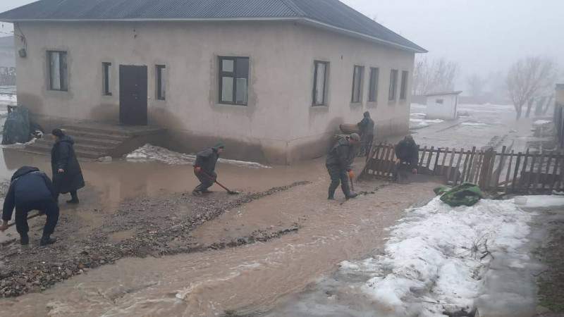 Түркістан облысында бірнеше ауданды су басты
