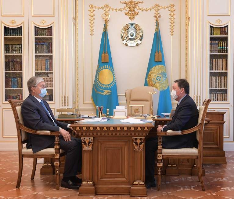 Президент Премьер-Министрдің есебін тыңдады