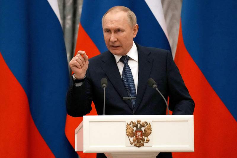 Путин үндеуінде: «Украинаны коммунистік, большевиктік Ресей құрған»