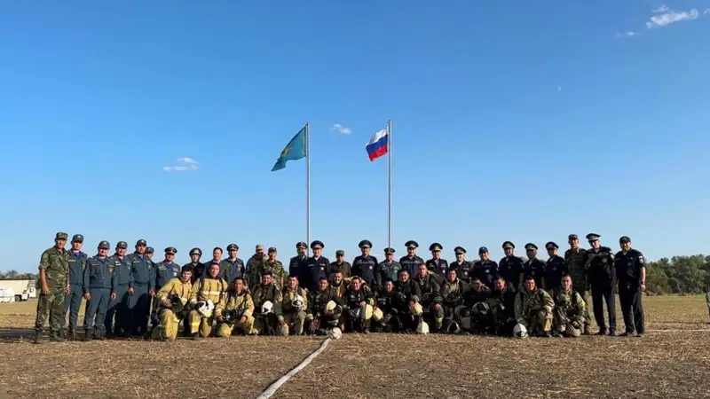 Қазақстан мен Ресейдің құтқарушылары өрт сөндіруден сайысқа түсті