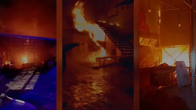 Қойма өртенді