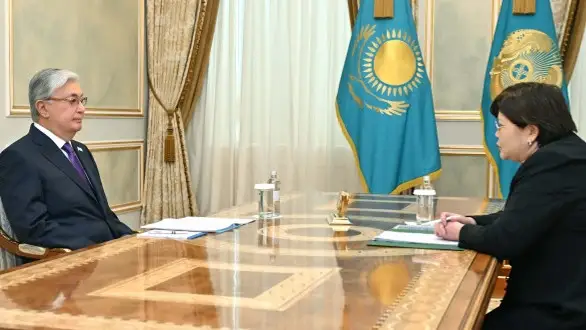 Тоқаев Эльвира Азимованы қабылдады