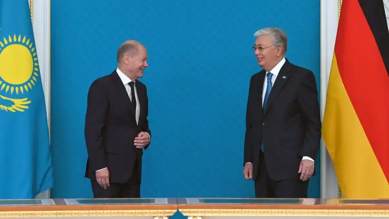 Қасым-Жомарт Тоқаев пен Олаф Шольц