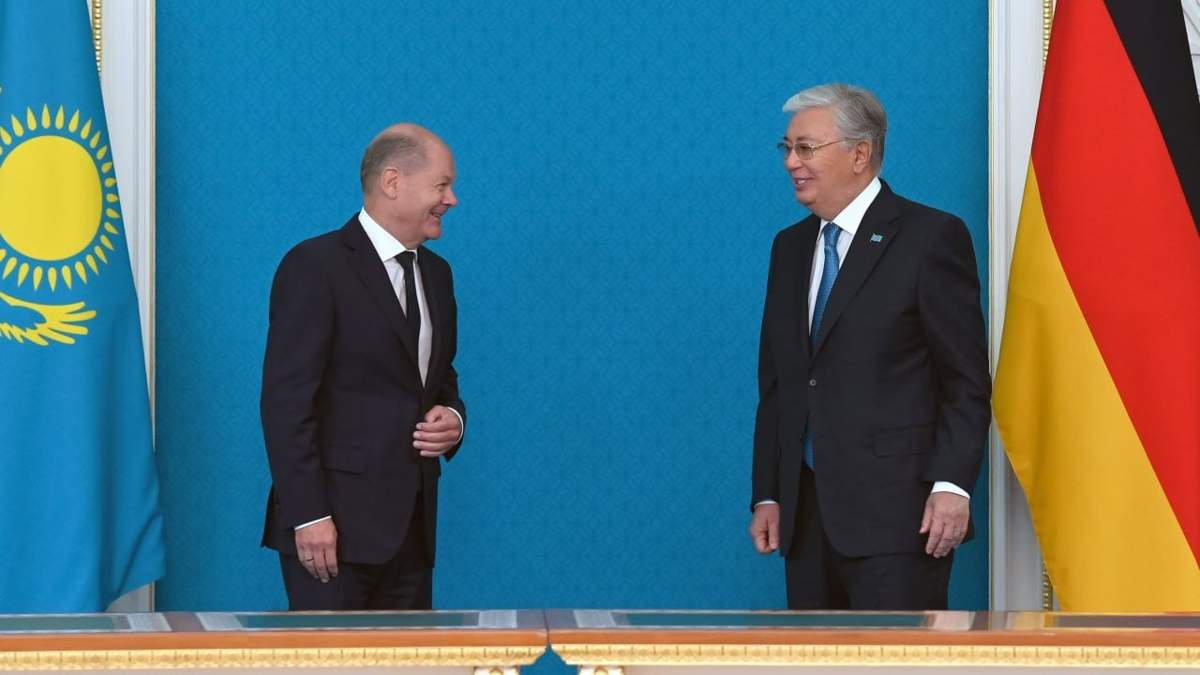 Қасым-Жомарт Тоқаев пен Олаф Шольц