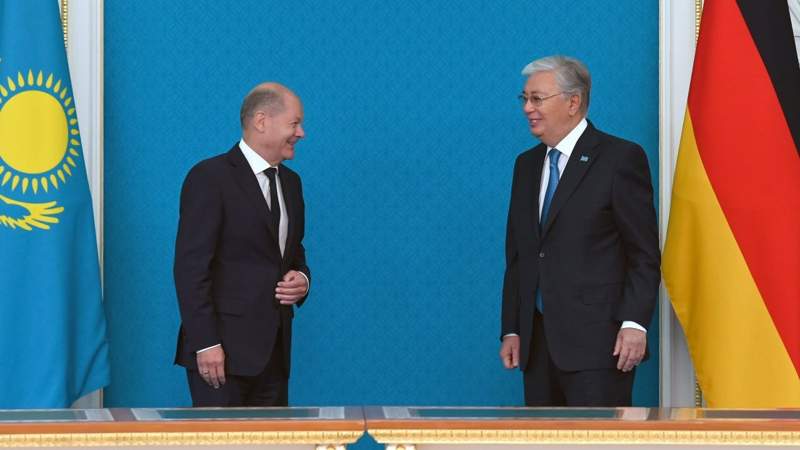 Қасым-Жомарт Тоқаев пен Олаф Шольц