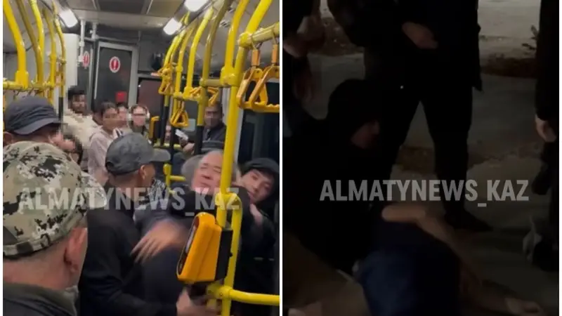 Автобустағы төбелес