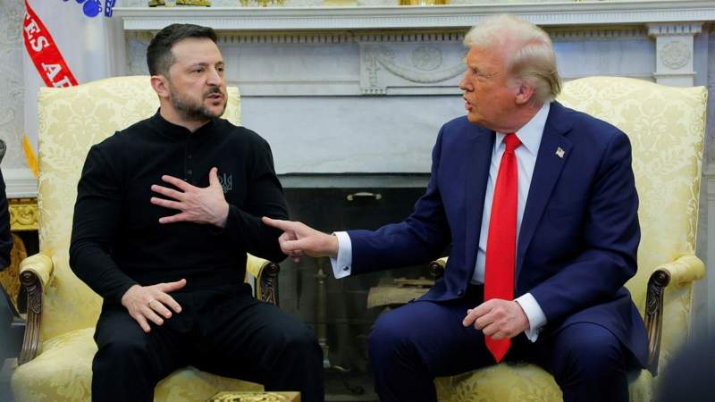 Трамп пен  Зеленский 