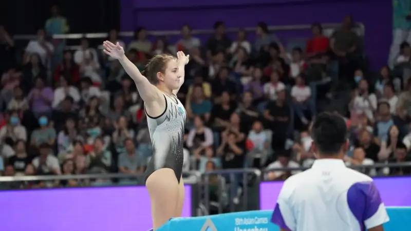 батуттағы гимнастика