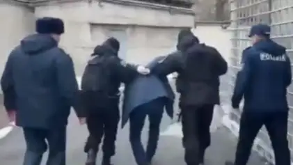 Видеодан кадр/Шымкент полиция департаменті