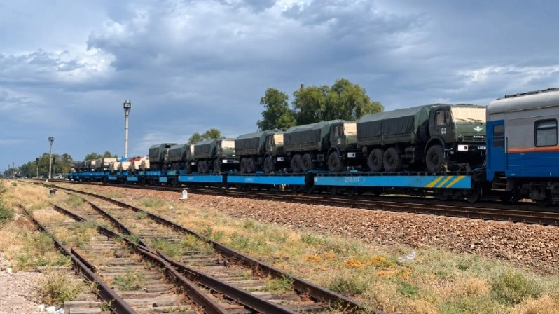 Оқу-жаттығуға жөнелтілген әскери техника